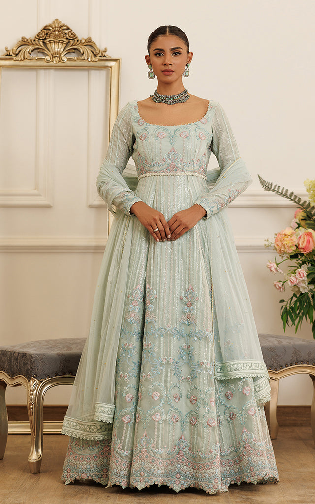 Organza Embroidered Maxi