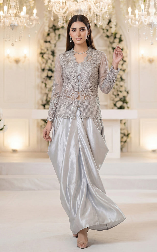 Unstitched Embroidered Fabric