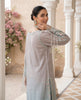 Serene Lavender & Mint Ombré Embellished Kurta Set