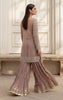 Unstitched Embroidered Jacket With Inner And Gharara