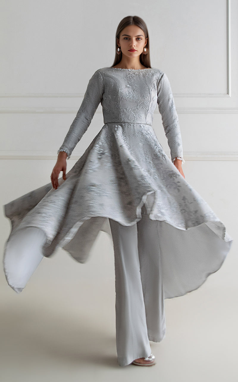 Organza Embroidered Dress