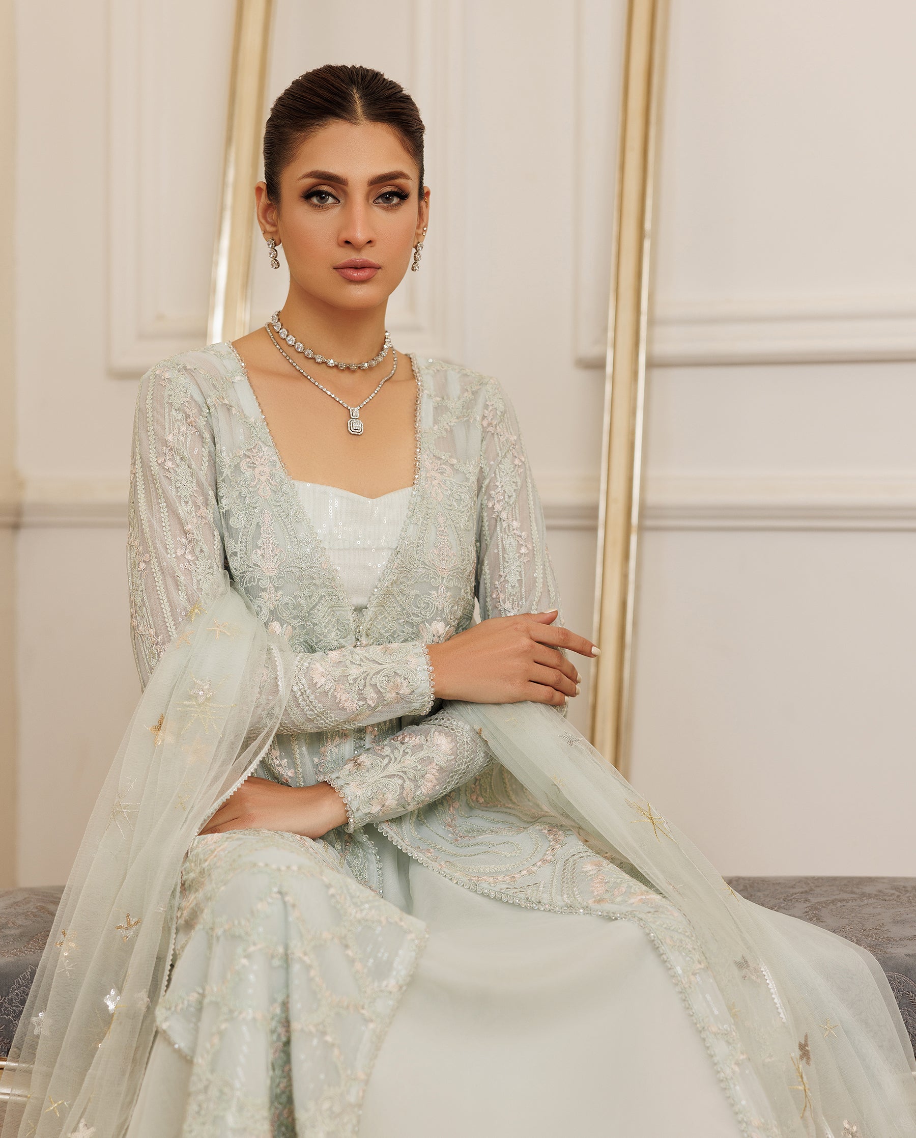 Unstitched Celestial Radiance Gown