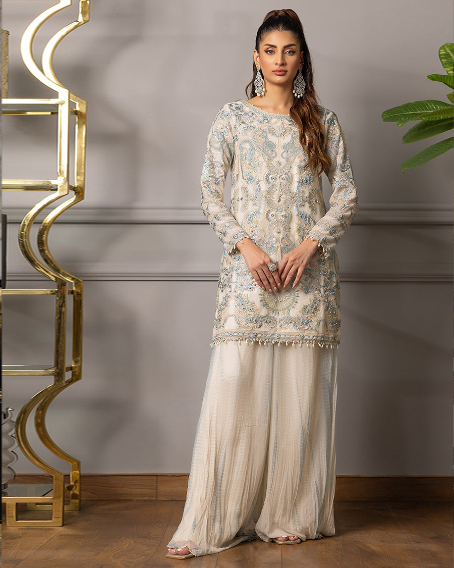 Unstitched Elegant Pastel Festive Ensemble