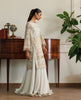 Unstitched Organza Embroidered Shirt With Skirt