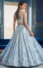 Unstitched The Azure Bloom Sequin Lehenga Choli