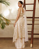 Unstitched Net Embroidered Dress With Trouser