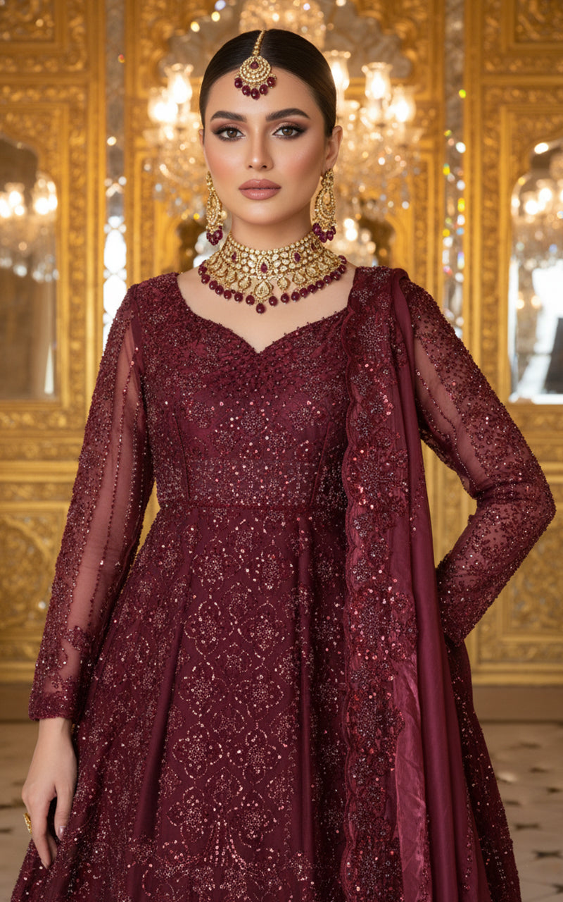 Unstitched Embroidered Fabric