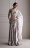 EMBROIDERED BLOUSE WITH LEHENGA AND DUPATTA