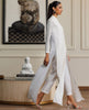 Ethereal Pearl-Buttoned Chiffon Kurta