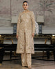 Unstitched Elegant Champagne Gold Festive Ensemble