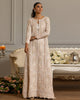 Unstitched Net Embroidered Jacket With Trouser