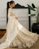 Chiffon Handwork Embroidered Dress With Skirt