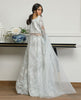 Organza Embroidered Dress With Skirt