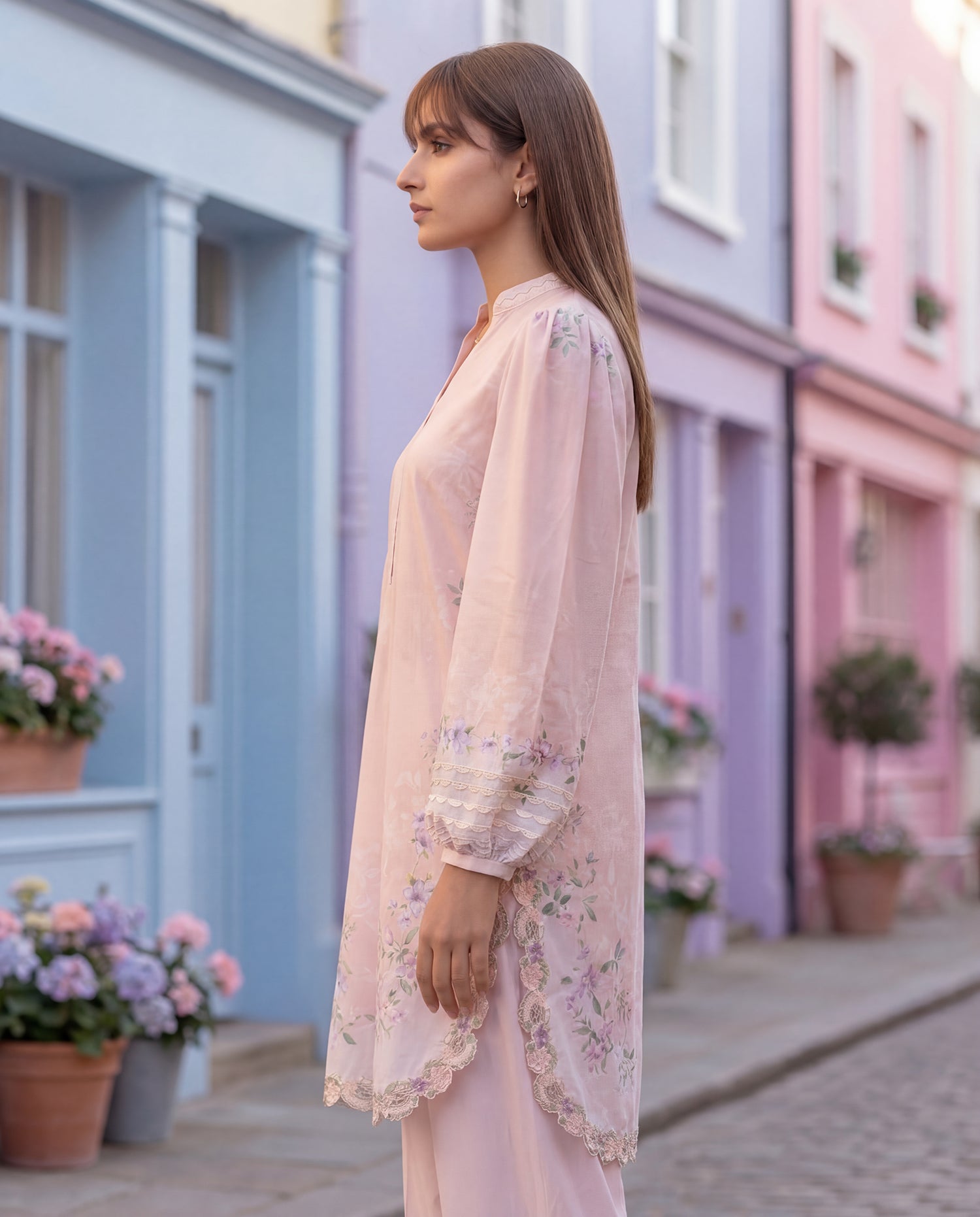 Rose Blossom Scalloped (RTW 2PC)
