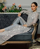 Unstitched Net Embroidered Dress
