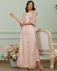 Unstitched Dusty Mauve Embroidered Net Ensemble