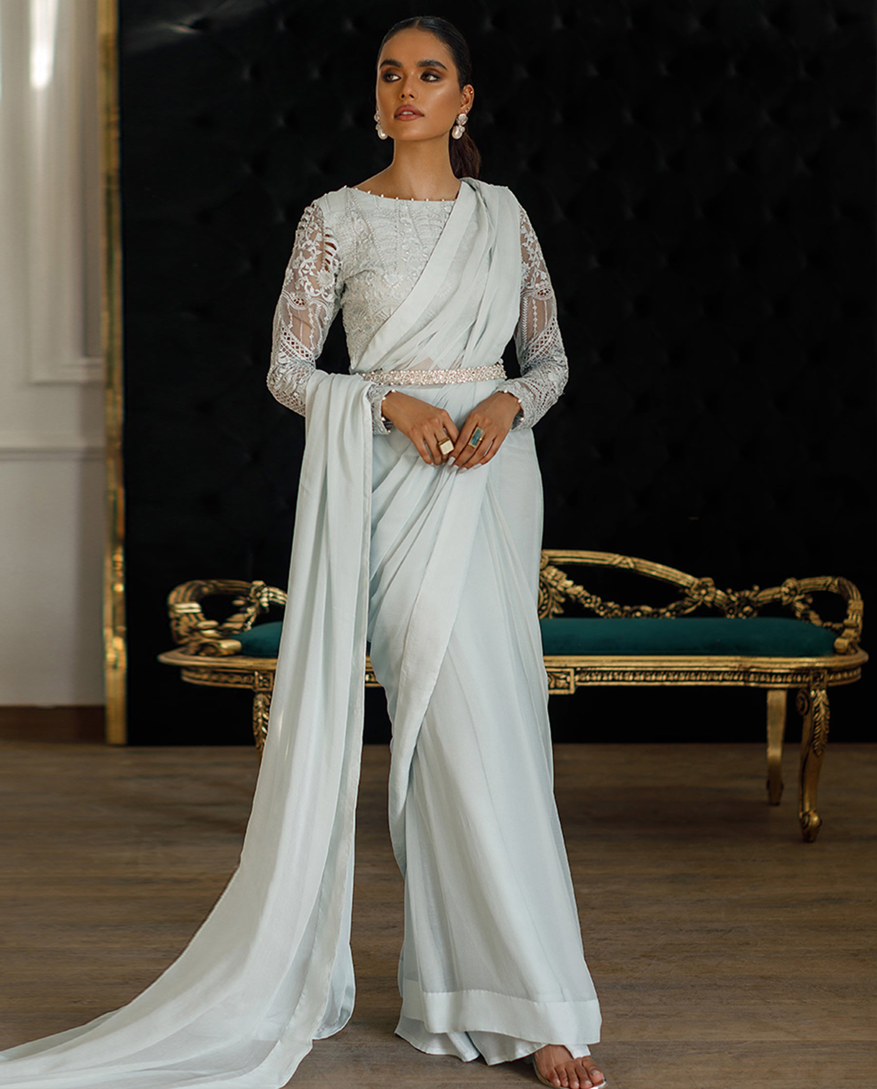Embroidered Saree
