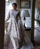 Unstitched Organza Embroidered Dress