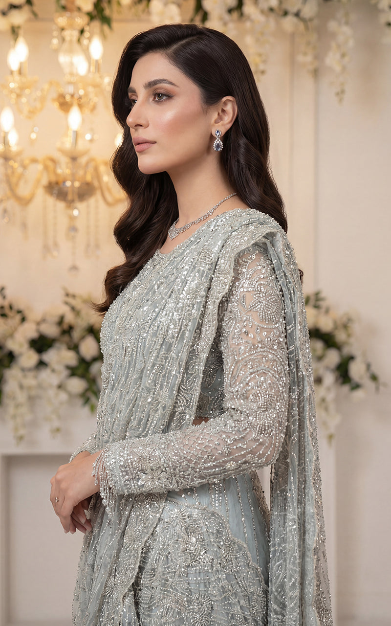 Unstitched Embroidered Fabric