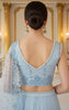 Embroidered Blouse With Skirt Saree