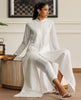 Ethereal Pearl-Buttoned Chiffon Kurta
