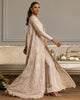 Unstitched Net Embroidered Jacket With Trouser