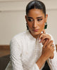 Ethereal Pearl-Buttoned Chiffon Kurta