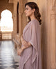 Mauve Serenity Chiffon Saree Set