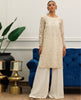 Unstitched Embroidered Organza Shirt