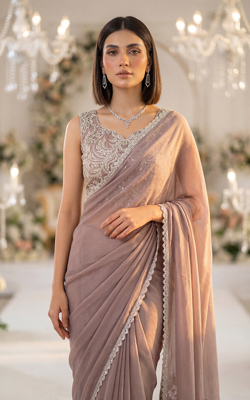 Embroidered Saree