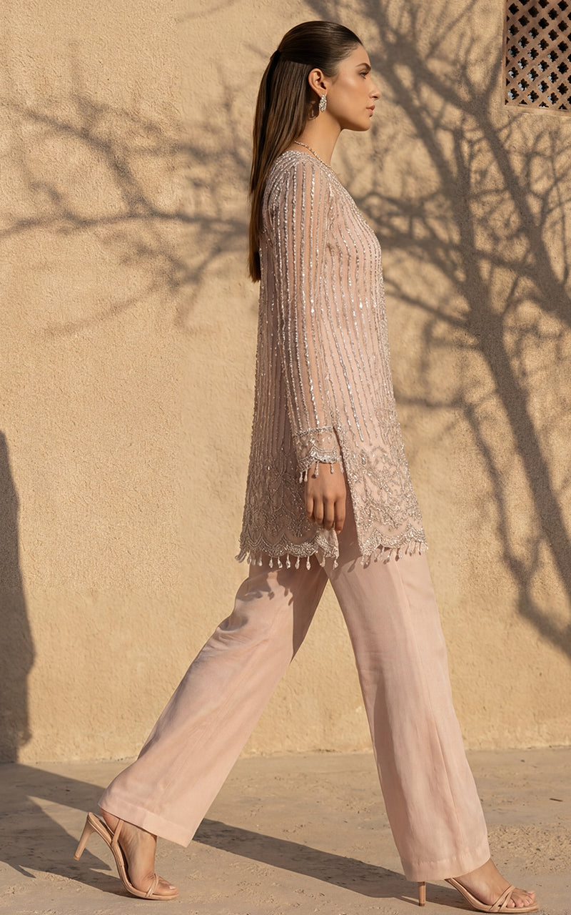 Embroidered Jacket With Trouser