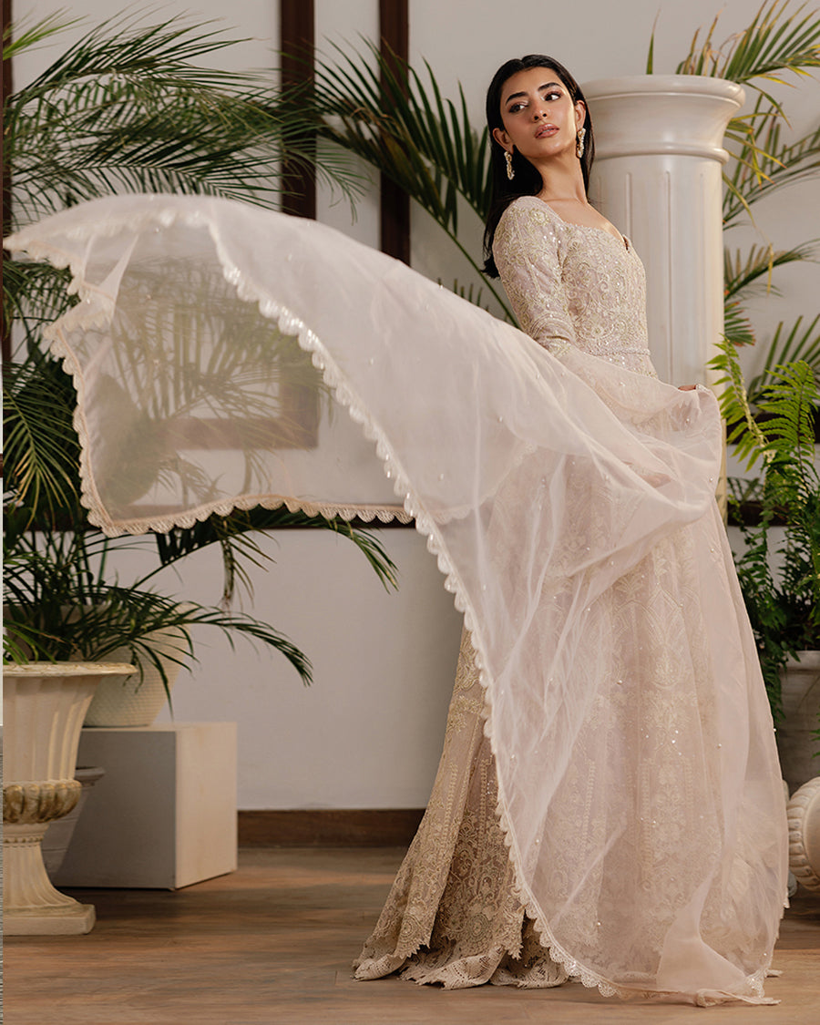 Net Embroidered Maxi