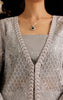 Unstitched Organza Embroidered Jacket
