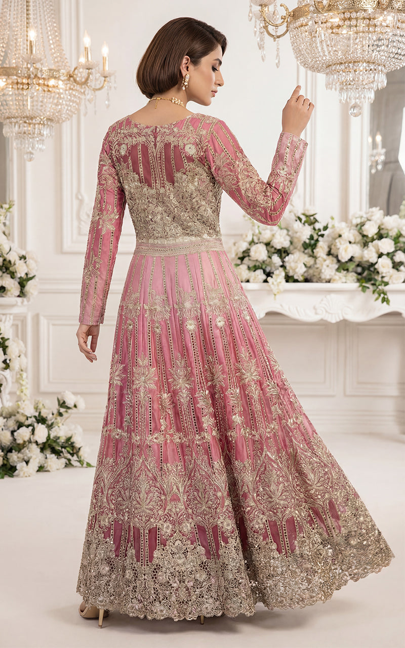 Embroidered Blouse With Lehenga