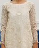 Unstitched Embroidered Organza Shirt
