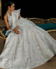 Unstitched Organza Embroidered Blouse And Skirt