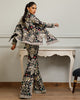 Unstitched Chiffon Embroidered Jacket With Trouser
