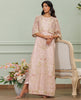 Unstitched Dusty Mauve Embroidered Net Ensemble