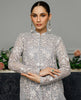 Unstitched Net Embroidered Dress