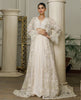 Net Embroidered Jacket With Skirt