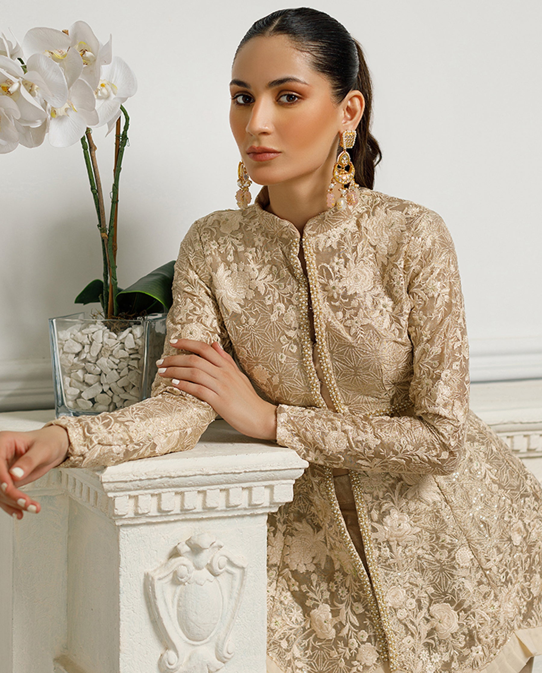 Gilded Fleur Peplum
