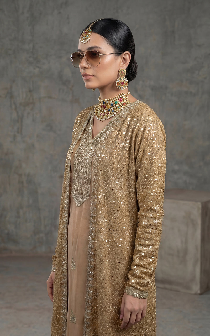Unstitched Golden Opulence