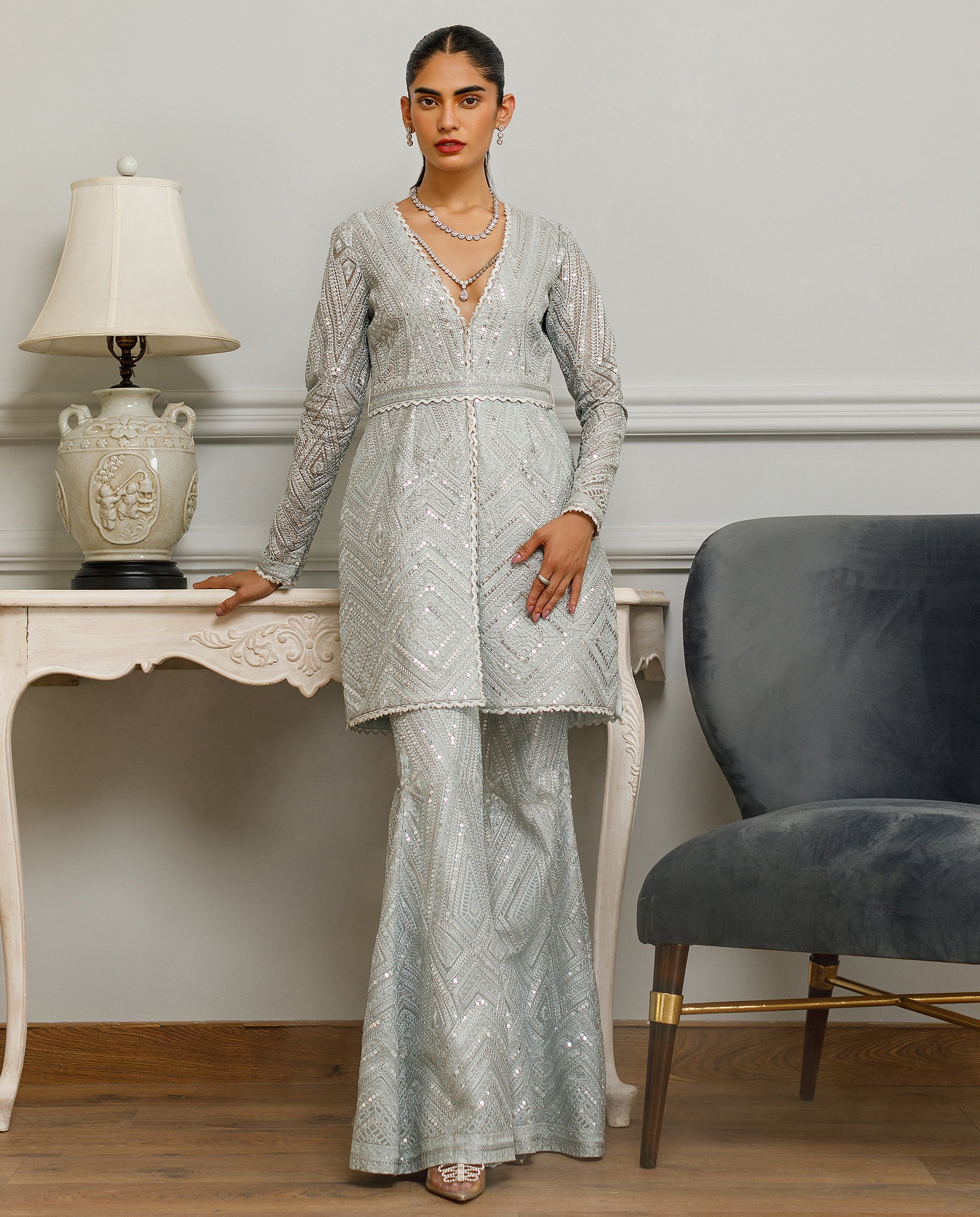 Unstitched Celestial Opulence Peplum