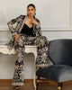 Unstitched Chiffon Embroidered Jacket With Trouser