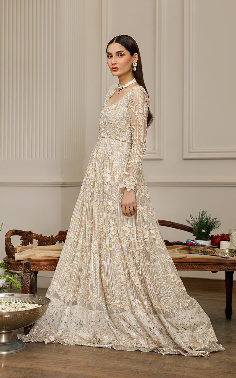 Net Embroidered Maxi