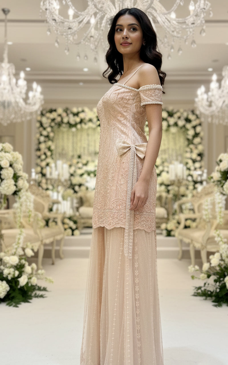 NET EMBROIDERED SHIRT