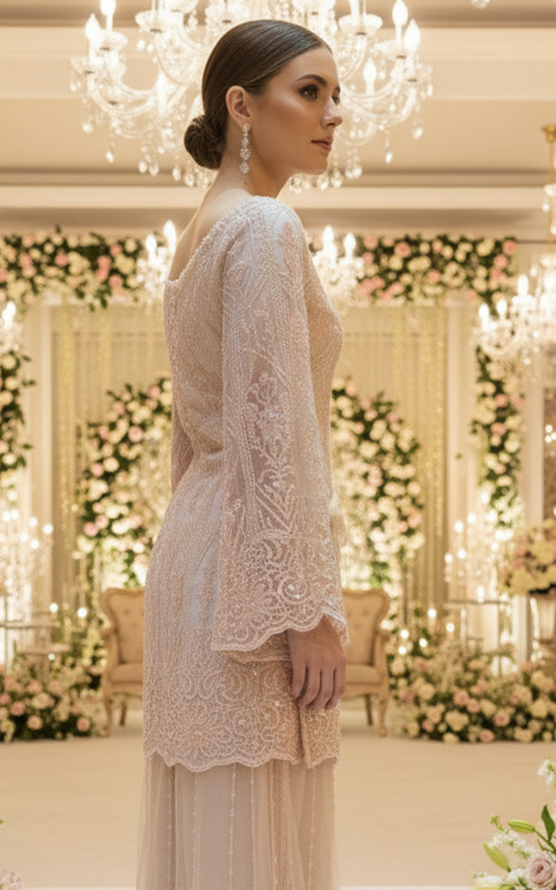 NET EMBROIDERED SHIRT