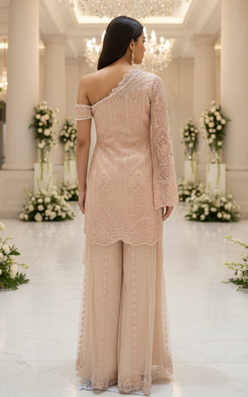 NET EMBROIDERED SHIRT