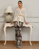 Unstitched Nocturnal Flora Wrap Ensemble