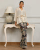 Unstitched Nocturnal Flora Wrap Ensemble